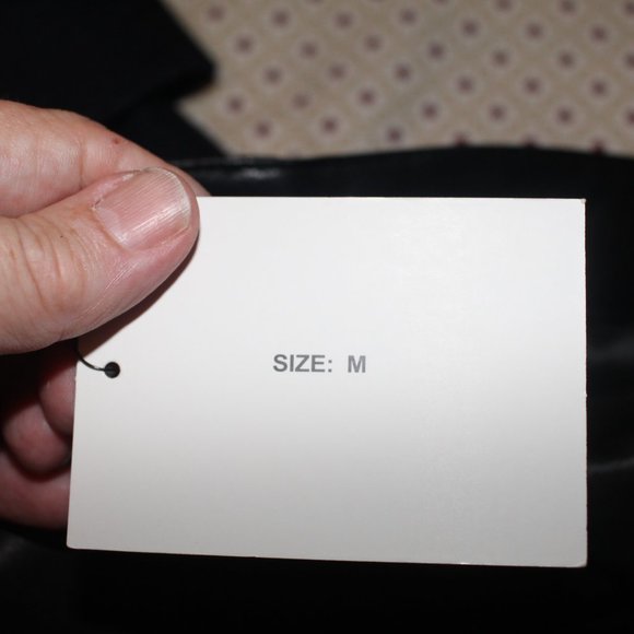 Shine Star NWT Super High Waist Skinny Ankle Leatherette Pants Black Siz… - Picture 10 of 13